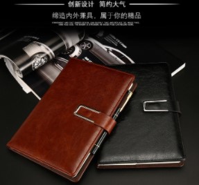 商务带扣 笔记本定制 文具搭扣复古仿皮加厚创意办公用品批发零售